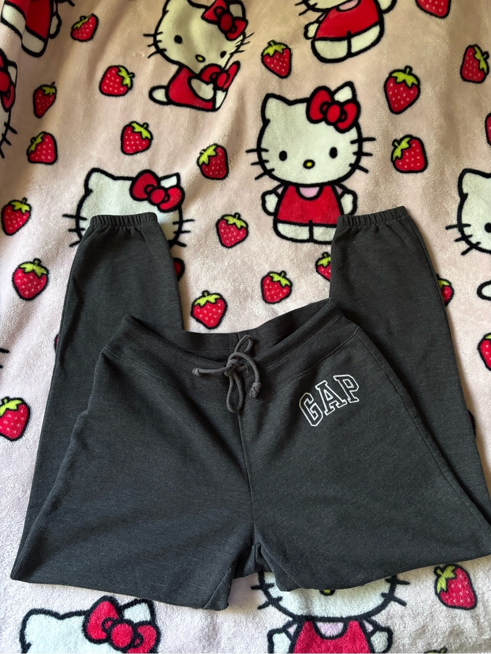 GAP Dark Charcoal Gray Drawstring Joggers
